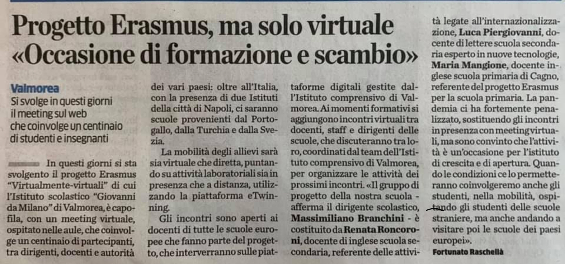 Articolo La Provincia